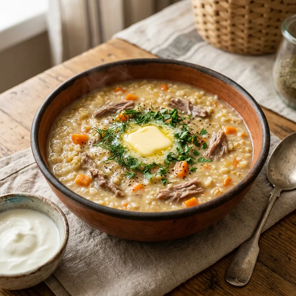Buttered Barley Porridge