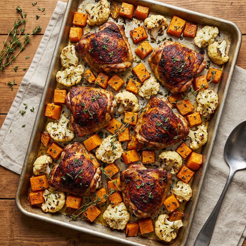 Sheet Pan Chicken & Squash